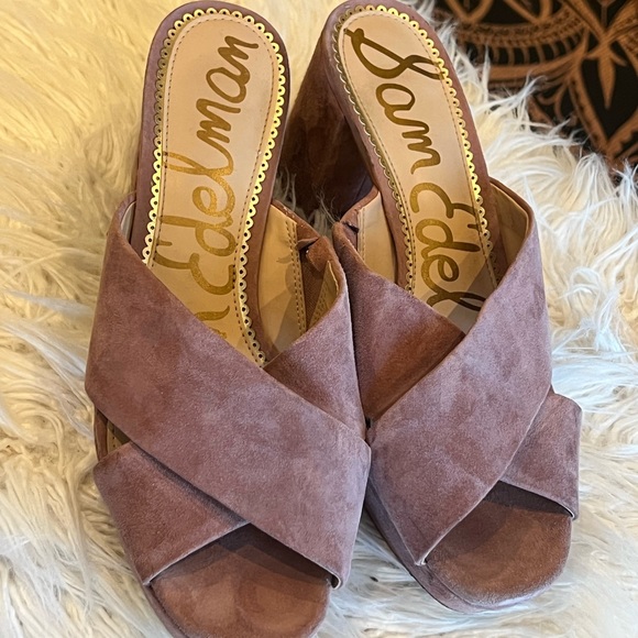 Sam Edelman fuzzy platform heels - Picture 3 of 4